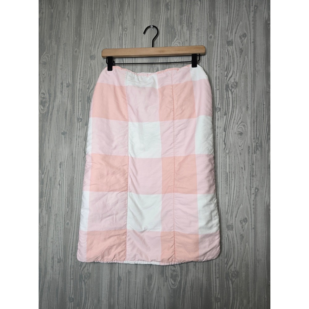 Beddy's Pink Plaid Quilted Pillowcase White Buffalo Check Bed-Case Envelope